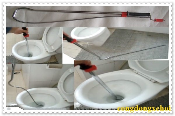 Sử dụng v&agrave;i c&ocirc;ng cụ để h&uacute;t hầm cầu kh&ocirc;ng đập ph&aacute; bằng h&uacute;t ch&acirc;n kh&ocirc;ng