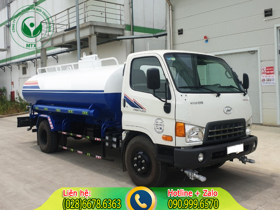Cho thu&ecirc; xe bồn chở nước tưới c&acirc;y MTX