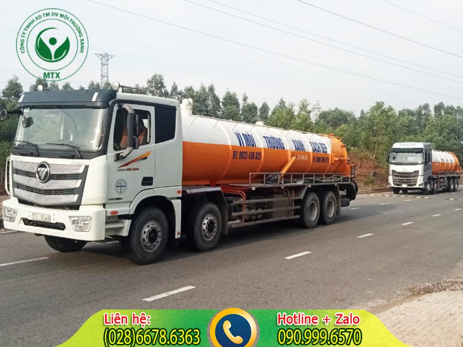 Dịch vụ cho thu&ecirc; xe bồn h&uacute;t chất thải