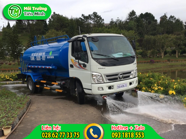 Cho thu&ecirc; xe bồn tưới nước rửa đường