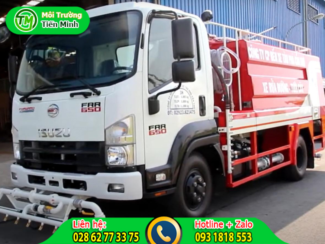 Cho thu&ecirc; xe bồn chở nước tưới c&acirc;y