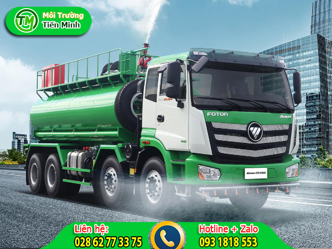 Cho thu&ecirc; xe bồn chở nước c&ocirc;ng tr&igrave;nh với nhiều ưu điểm