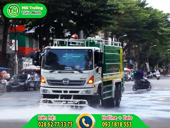 Cho thu&ecirc; xe bồn tưới nước rửa đường chất lượng cao