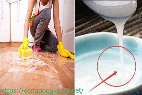 Nước vo gạo c&oacute; c&ocirc;ng dụng khử m&ugrave;i h&ocirc;i s&agrave;n nh&agrave; cực tốt